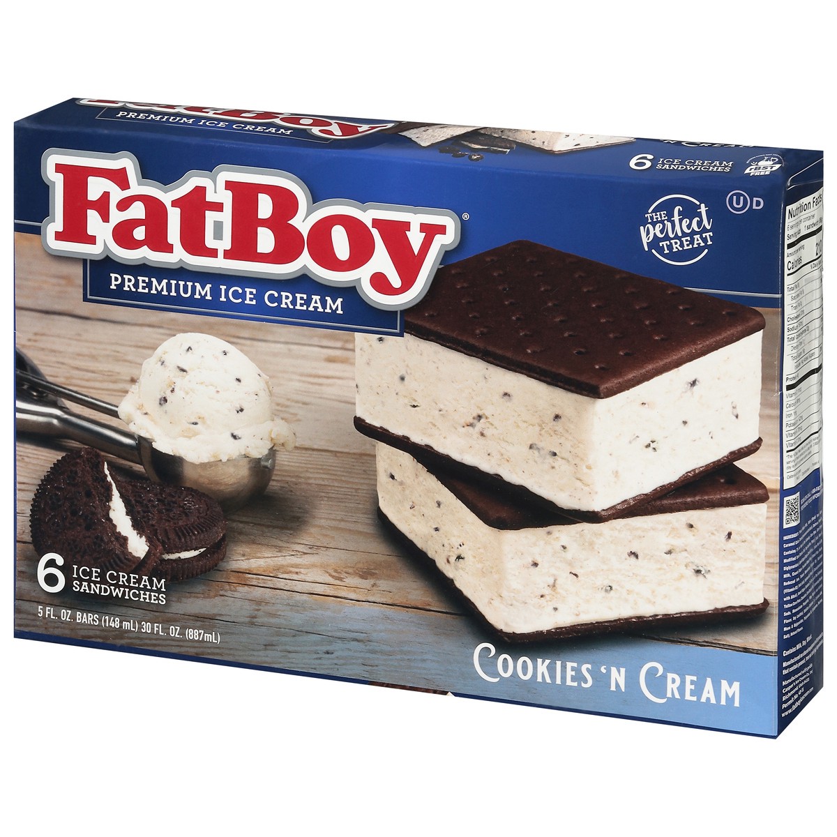 slide 5 of 9, Fat Boy Ice Cream Sandwich Cookies, 1 ct