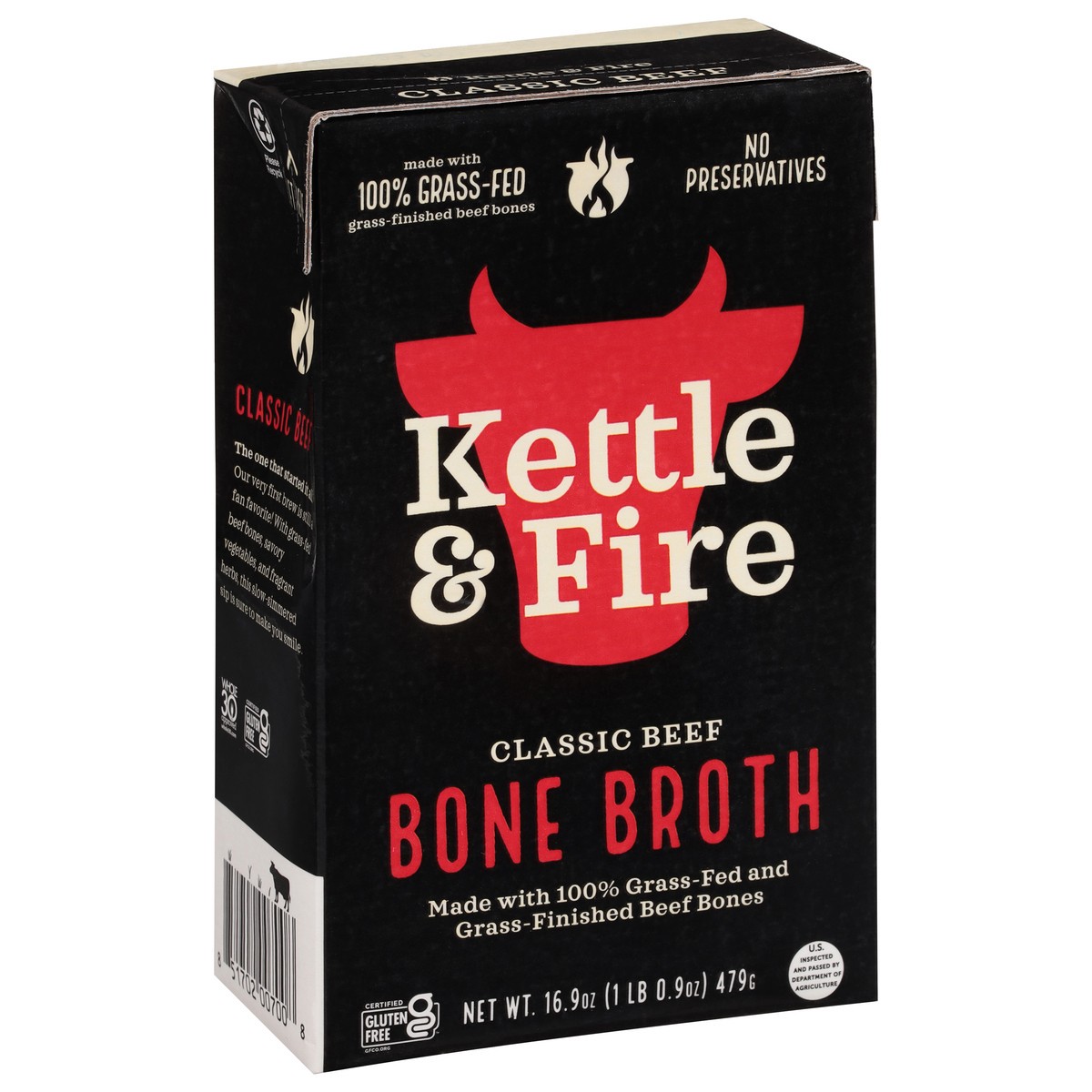 slide 7 of 9, Kettle & Fire Classic Beef Bone Broth 16.9 oz, 16.9 fl oz