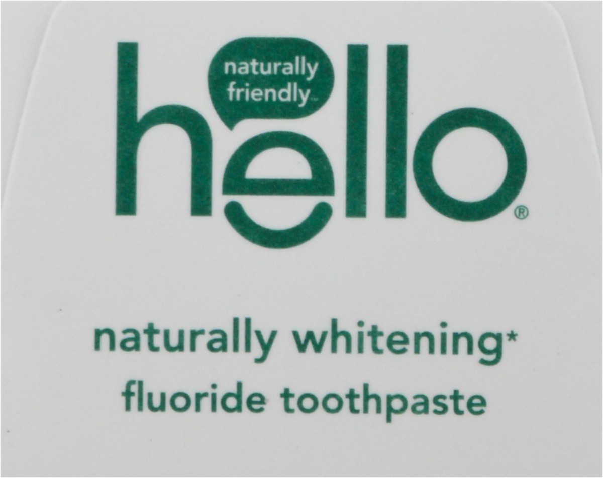 slide 2 of 9, Hello Naturally Whitening Fluoride Toothpaste, Tea Tree + Coconut Oil, Vegan & SLS Free, 4.7 oz