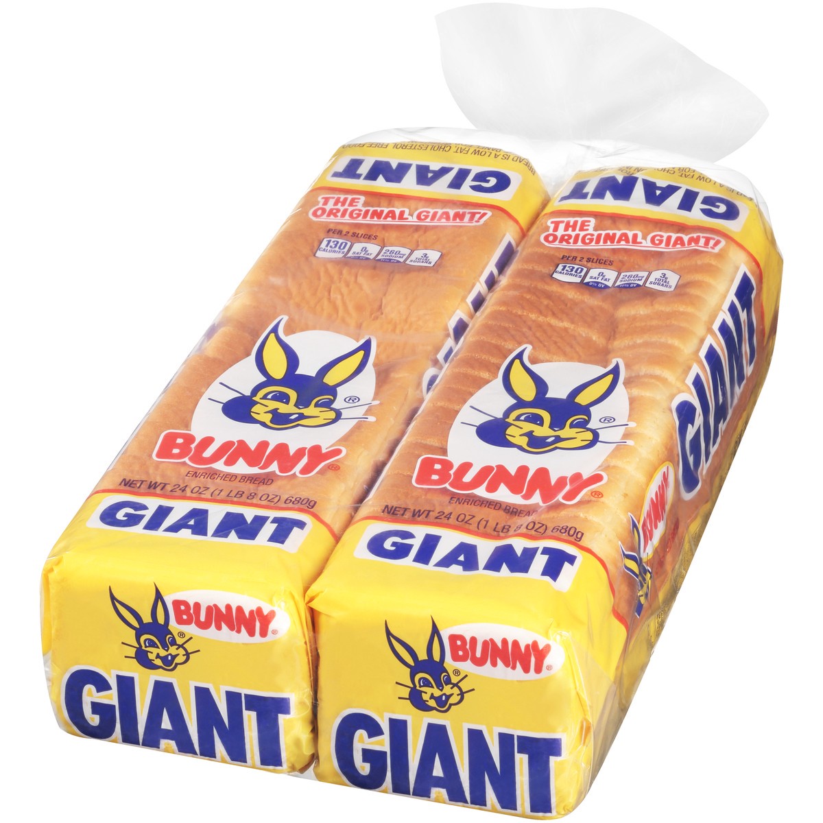 slide 9 of 11, Bunny Bread Giant, Enriched Sliced White Bread, 24 oz Loaf, 24 oz