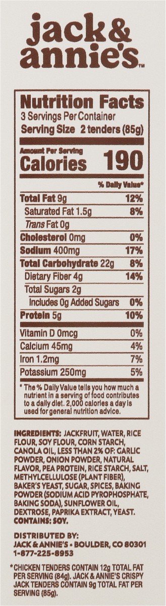 slide 12 of 12, Jack & Annie's Crispy Jack Tenders 9 oz, 9 oz