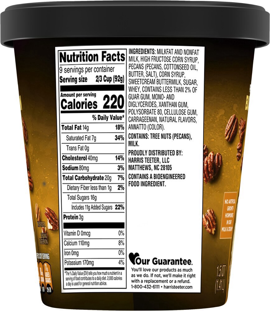 slide 2 of 2, Harris Teeter® Premium Ice Cream Butter Pecan, 48 oz
