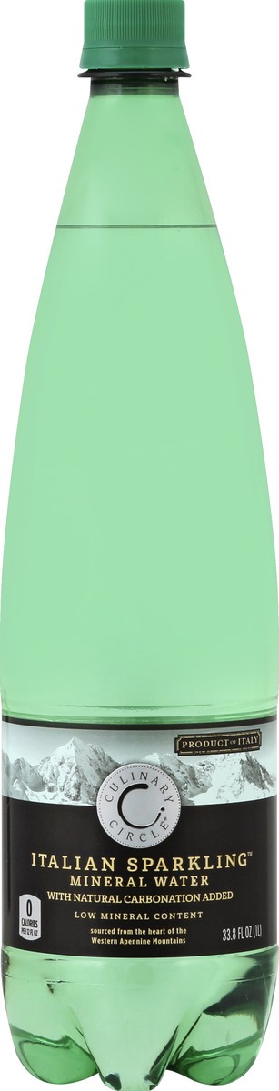slide 3 of 6, Culinary Circle Sparkling Water, Mineral, Italian, 33.8 oz