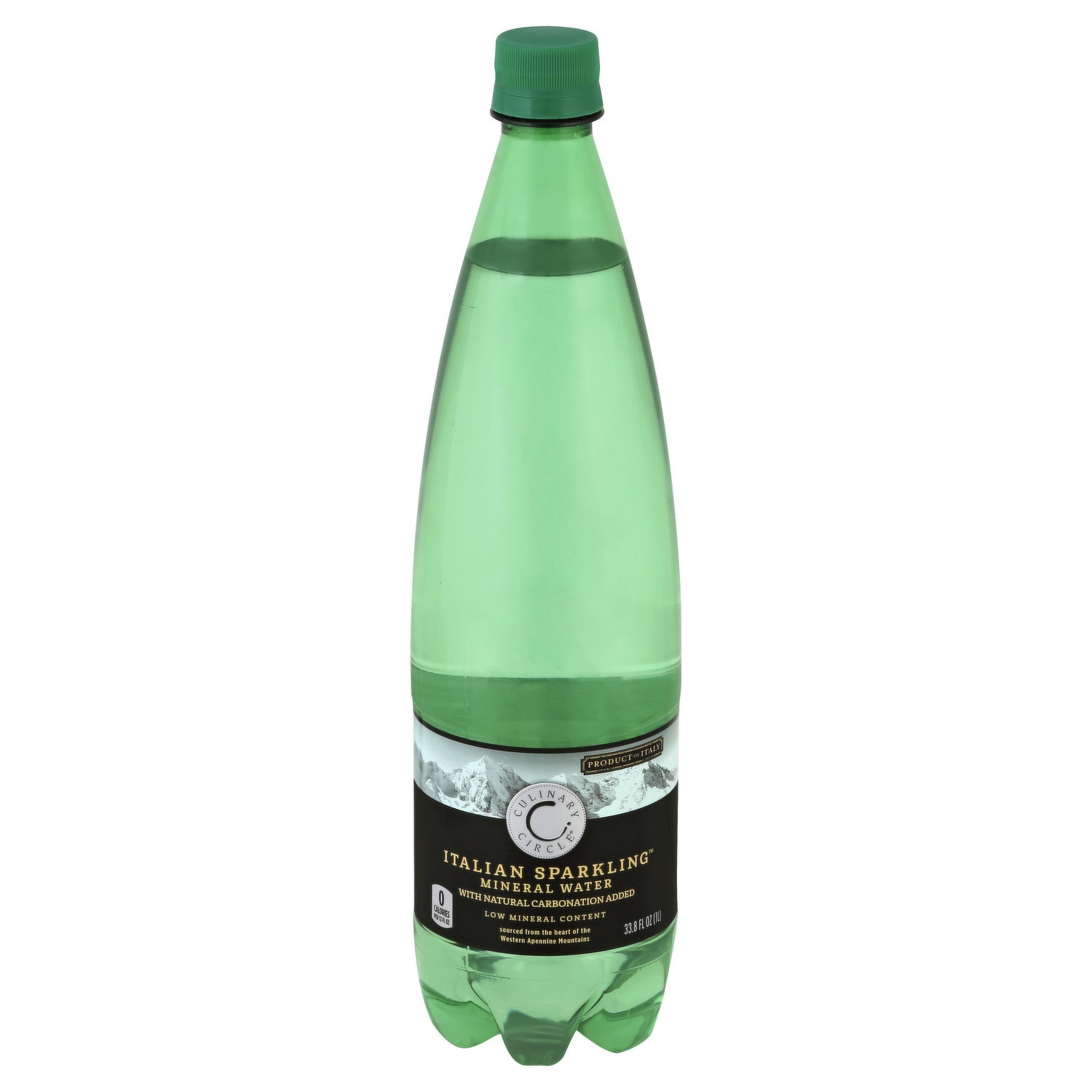 slide 1 of 6, Culinary Circle Sparkling Water, Mineral, Italian, 33.8 oz