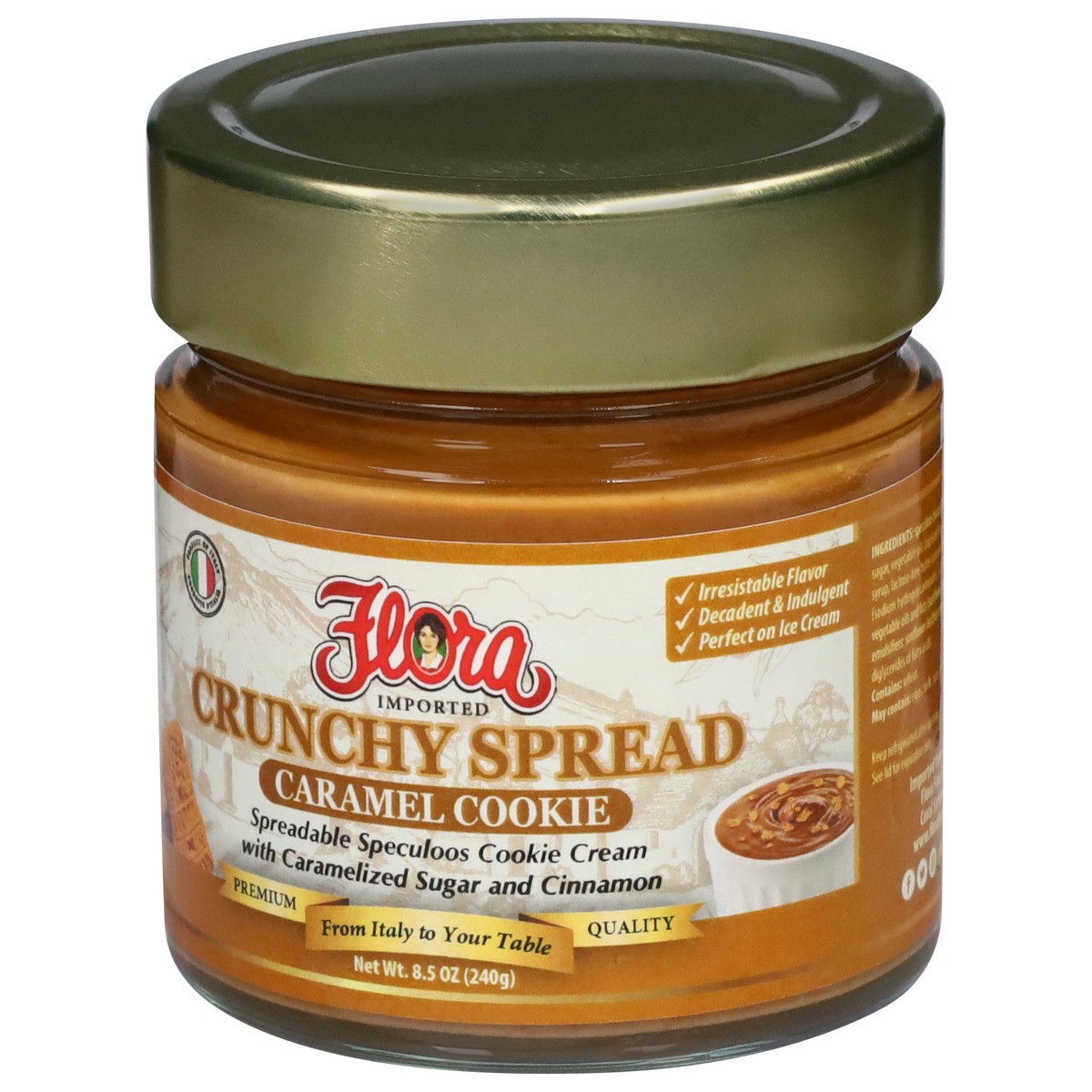 slide 4 of 4, Flora Caramel Cookie Crunchy Spread 8.5 oz, 8.5 oz