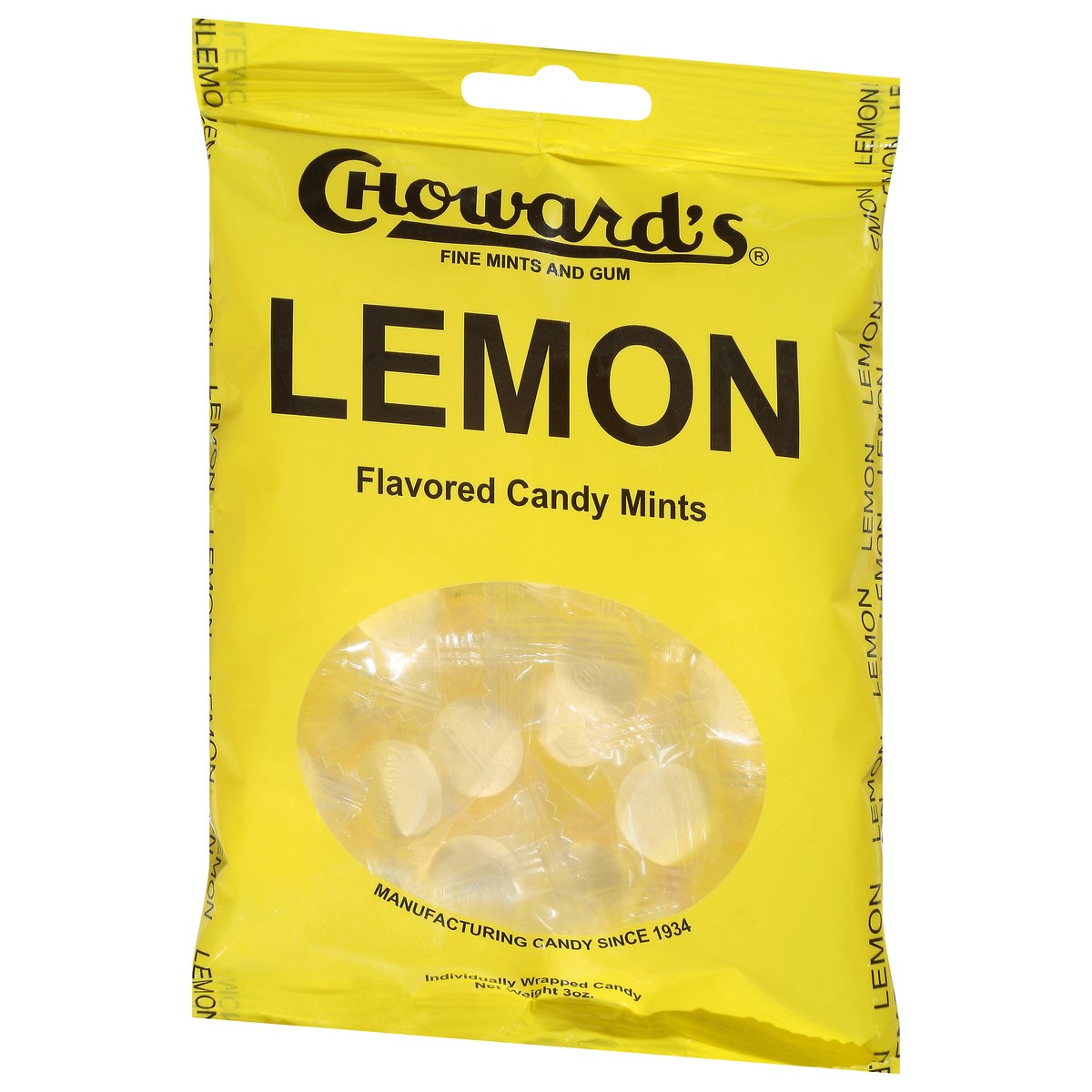 slide 4 of 13, C. Howard's Lemon Candy Mints 3 oz, 3 oz