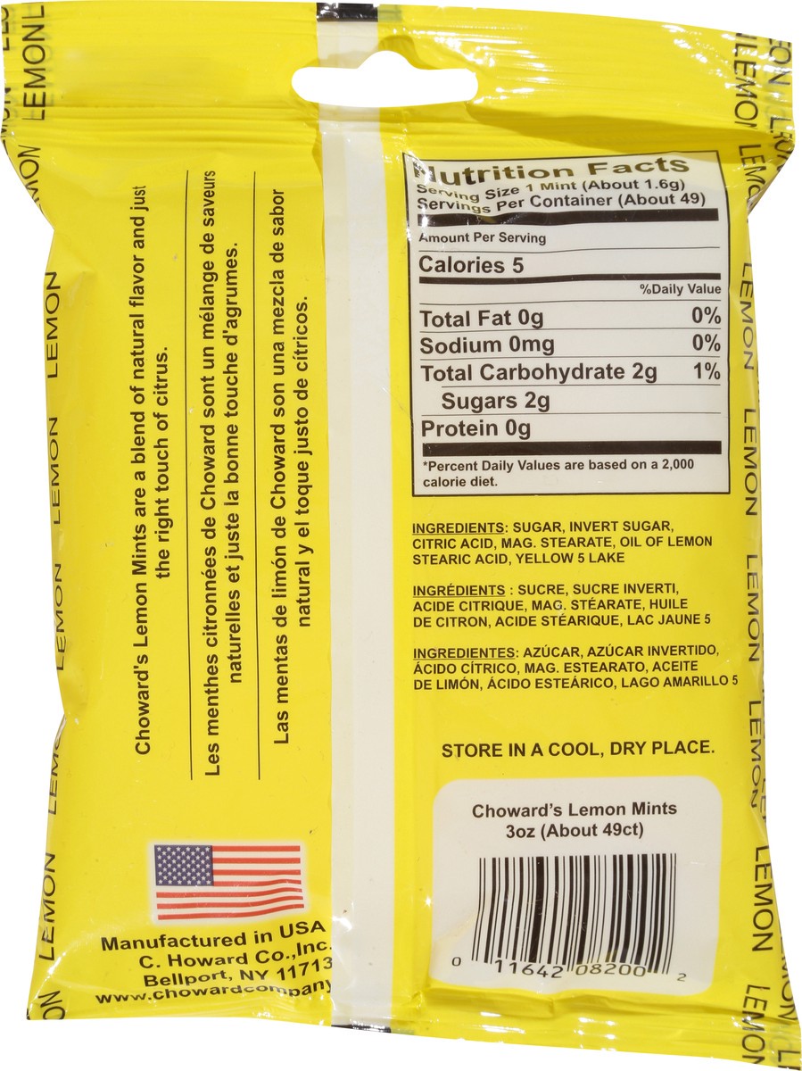 slide 13 of 13, C. Howard's Lemon Candy Mints 3 oz, 3 oz