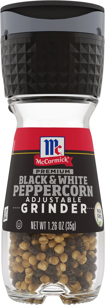 slide 3 of 6, McCormick Black & White Peppercorn Grinder, 1.26 oz