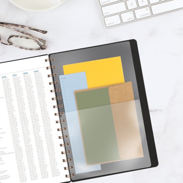 slide 3 of 10, AT-A-GLANCE® Signature Collection 2026 Weekly Monthly Planner, Black, Small, 5 1/2"" x 8 1/2"", 1 ct