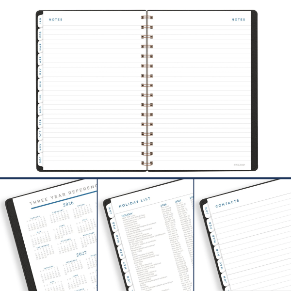 slide 6 of 10, AT-A-GLANCE® Signature Collection 2026 Weekly Monthly Planner, Black, Small, 5 1/2"" x 8 1/2"", 1 ct