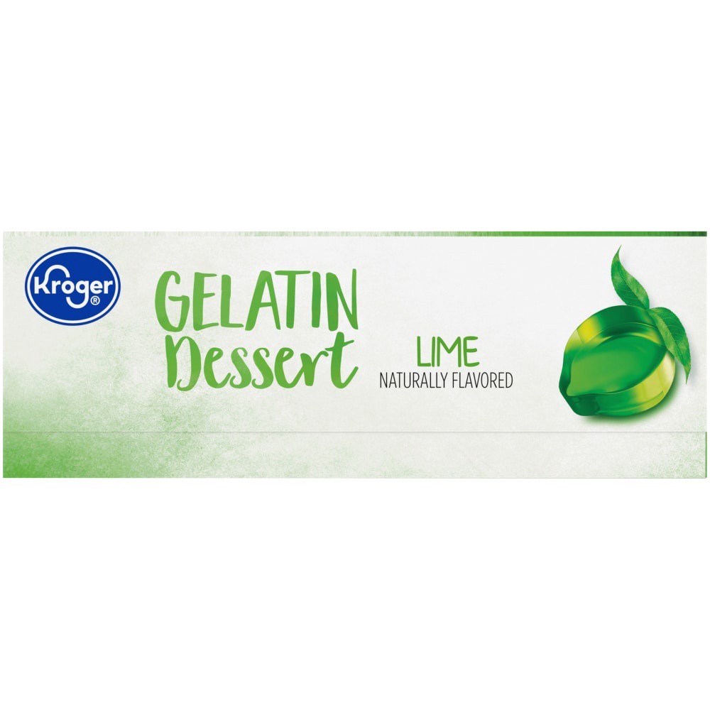 slide 3 of 5, Kroger Lime Gelatin Dessert Mix, 3 oz