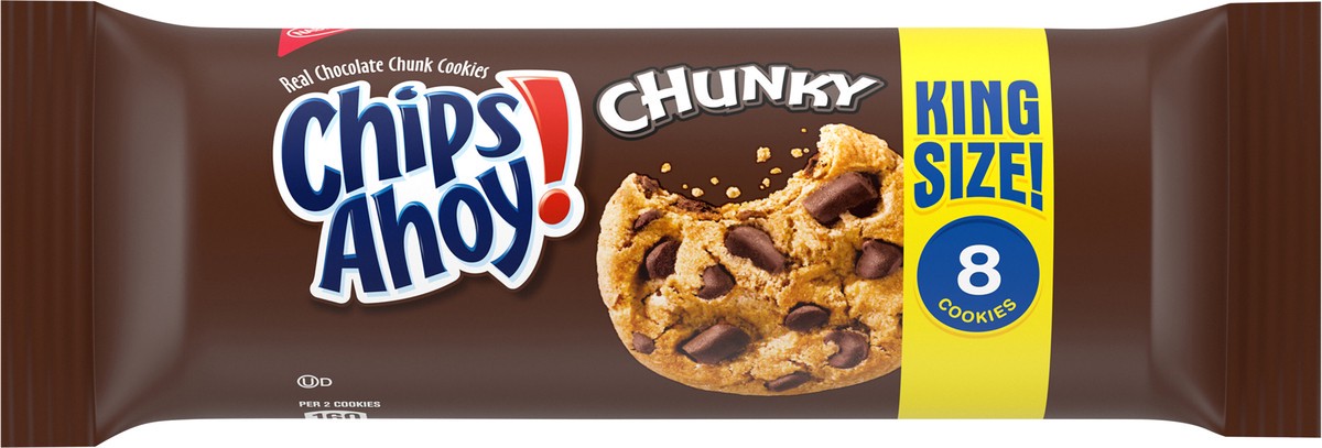 slide 6 of 9, CHIPS AHOY! Chunky Chocolate Chip Cookies, King Size, 4.15 oz, 4.15 oz