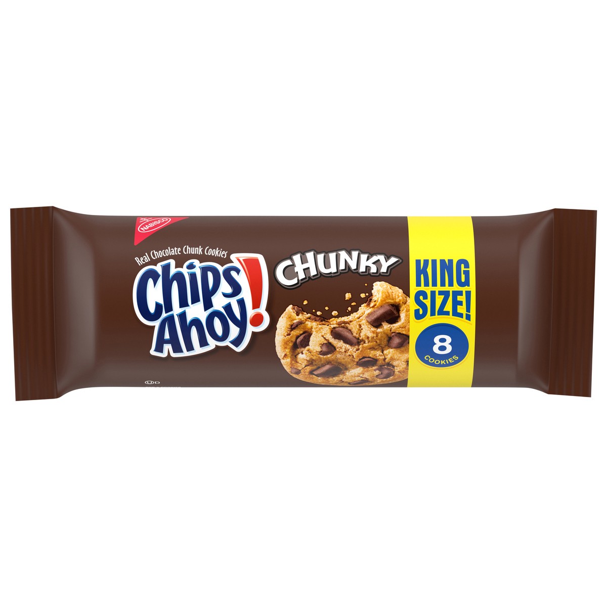 slide 1 of 9, CHIPS AHOY! Chunky Chocolate Chip Cookies, King Size, 4.15 oz, 4.15 oz