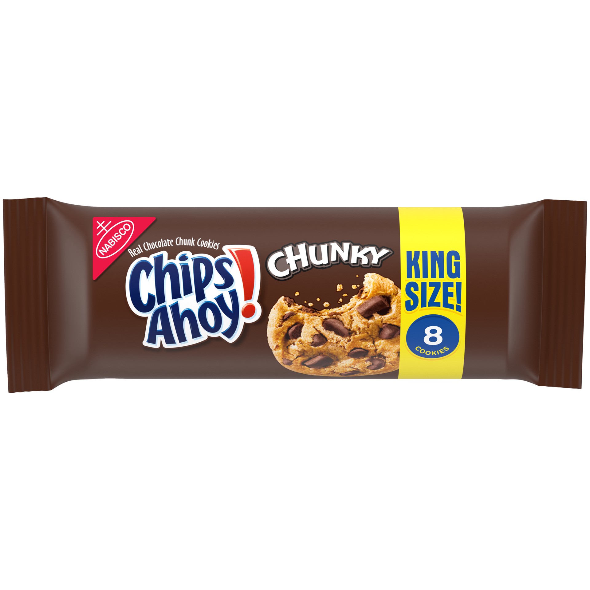 slide 1 of 9, CHIPS AHOY! Chunky Chocolate Chip Cookies, King Size, 4.15 oz, 4.15 oz