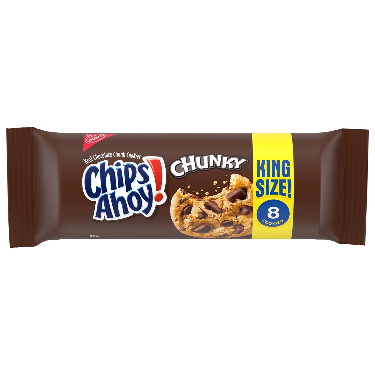 slide 1 of 9, CHIPS AHOY! Chunky Chocolate Chip Cookies, King Size, 4.15 oz, 4.15 oz