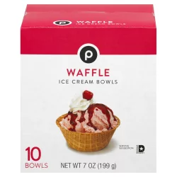 Publix Waffle Ice Cream Bowls 10 Bowls