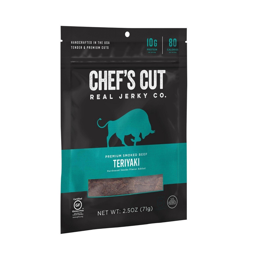 slide 2 of 3, Chef's Cut Asian Style Teriyaki Beef Jerky, 2.5 oz