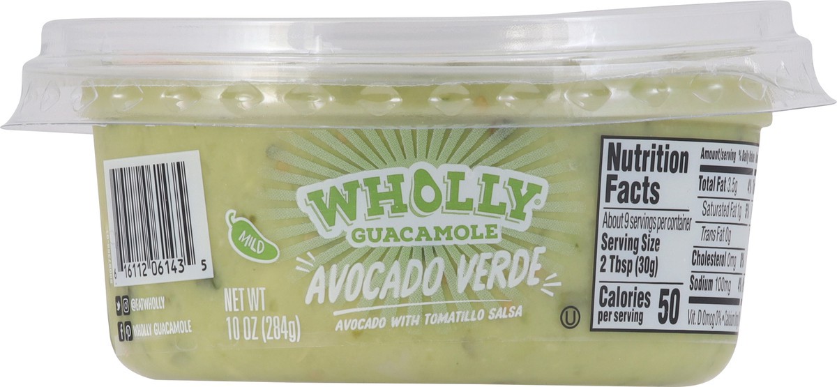 slide 11 of 14, Wholly Guacamole Avocado Verde 10 oz, 10 oz