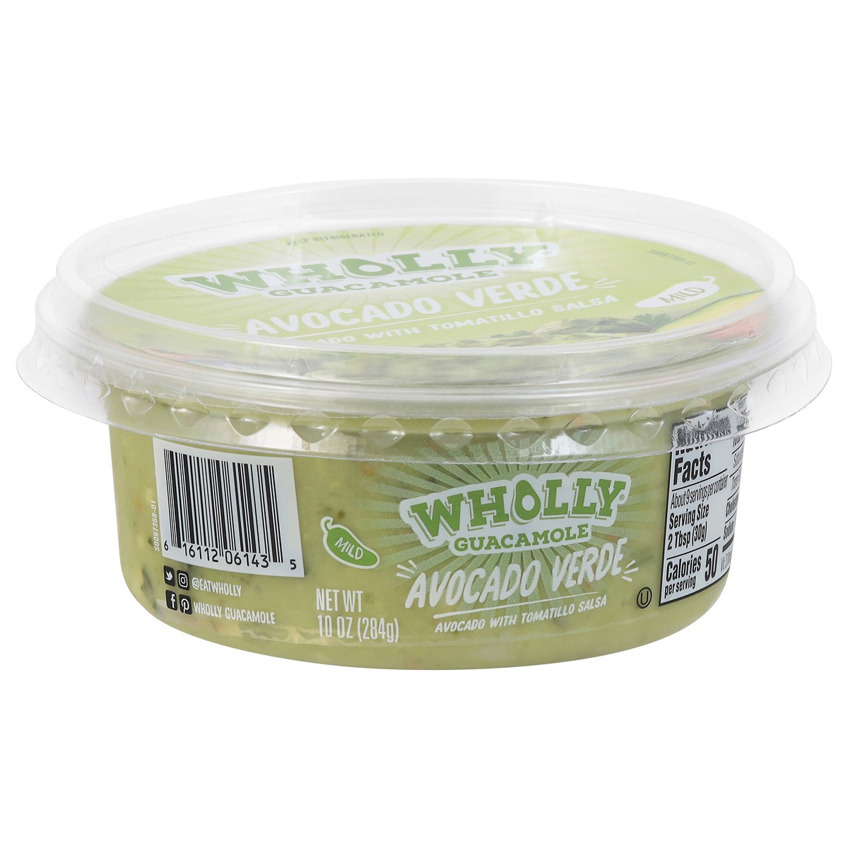 slide 2 of 14, Wholly Guacamole Avocado Verde 10 oz, 10 oz