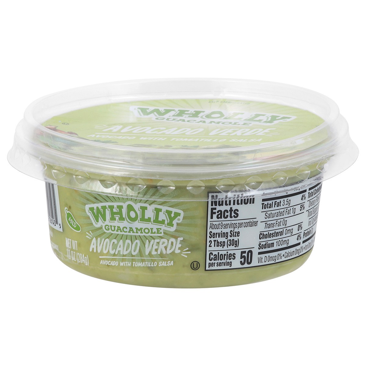 slide 7 of 14, Wholly Guacamole Avocado Verde 10 oz, 10 oz