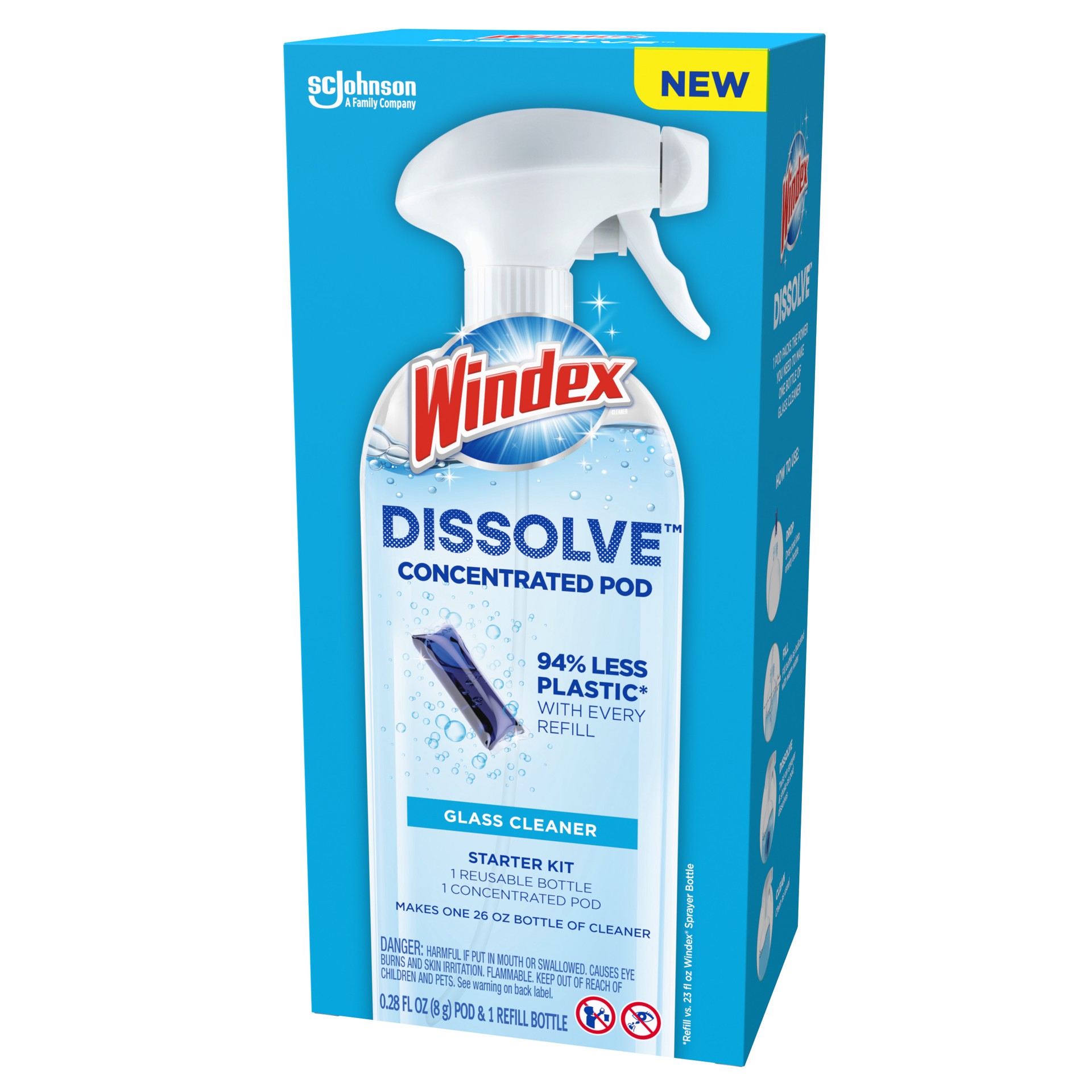 slide 2 of 5, Windex Dissolve Concentrated Pod Glass Cleaner 1 ea, 0.10 fl oz