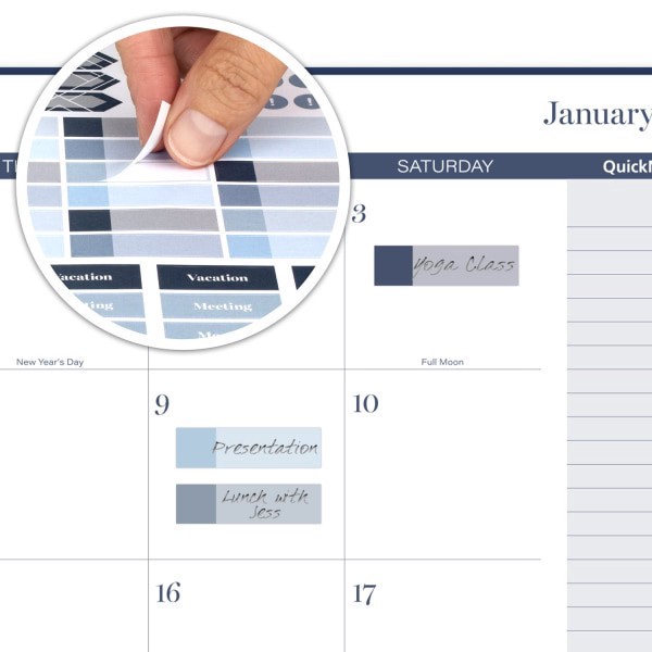 slide 3 of 10, Cambridge® Apex 2026 Weekly Monthly Planner, Large, 8 1/2"" x 11"", 1 ct