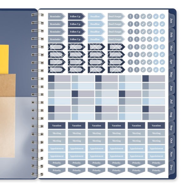 slide 6 of 10, Cambridge® Apex 2026 Weekly Monthly Planner, Large, 8 1/2"" x 11"", 1 ct
