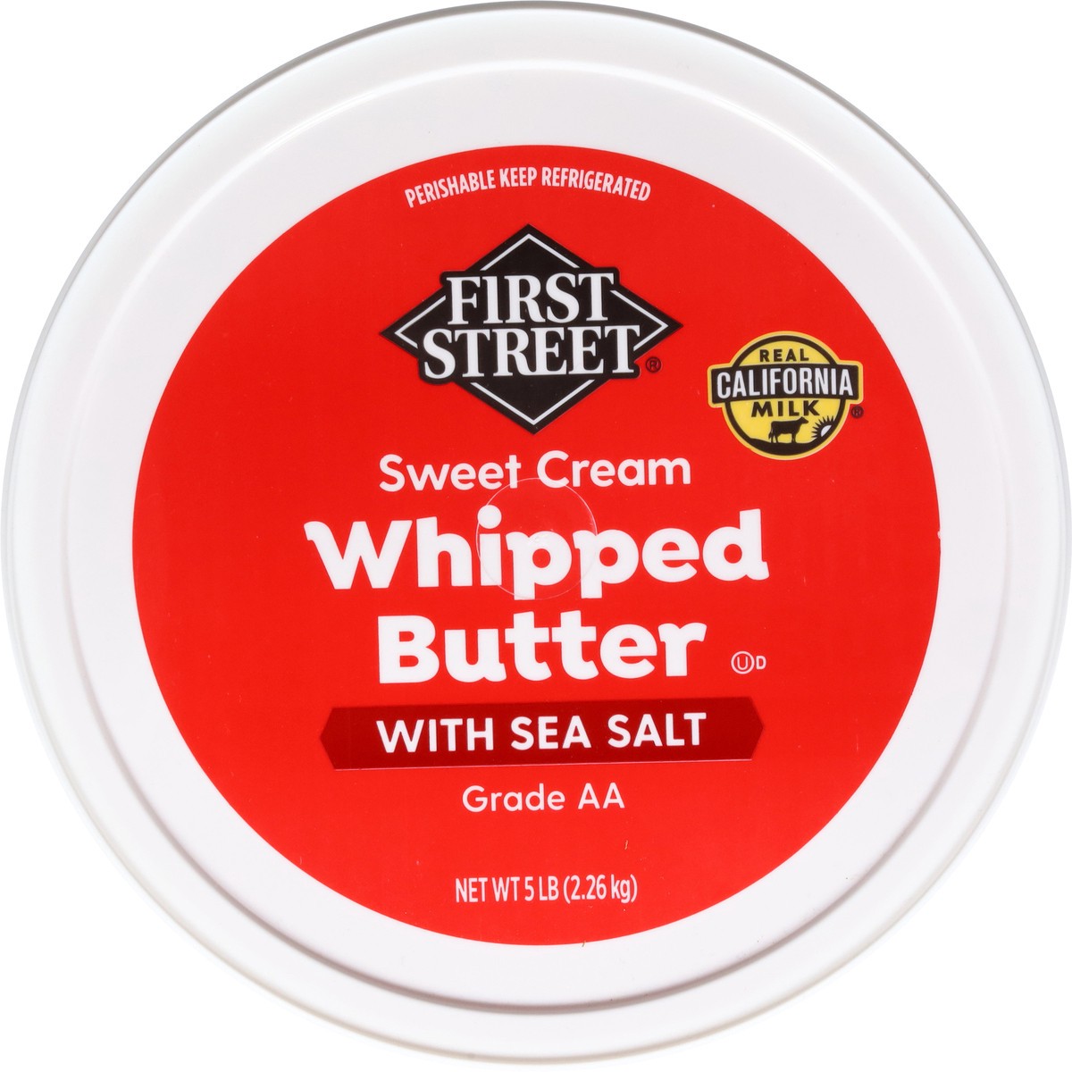 slide 12 of 14, First Street Whipped Butter Salted, 5 lb