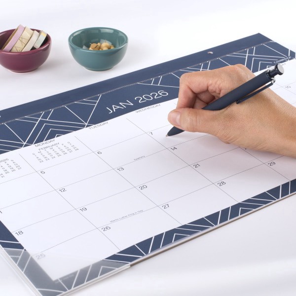slide 2 of 8, Cambridge® Apex 2026 Monthly Desk Pad Calendar, Compact, 17 3/4"" x 11"", 1 ct