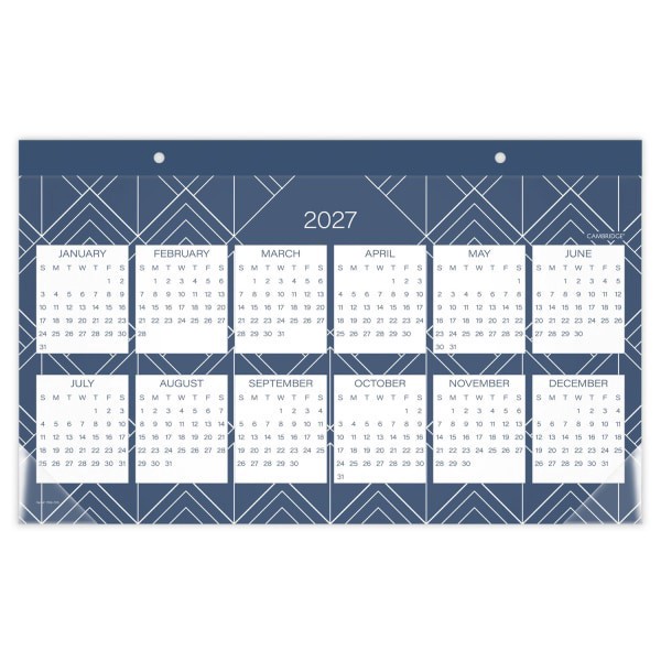 slide 6 of 8, Cambridge® Apex 2026 Monthly Desk Pad Calendar, Compact, 17 3/4"" x 11"", 1 ct