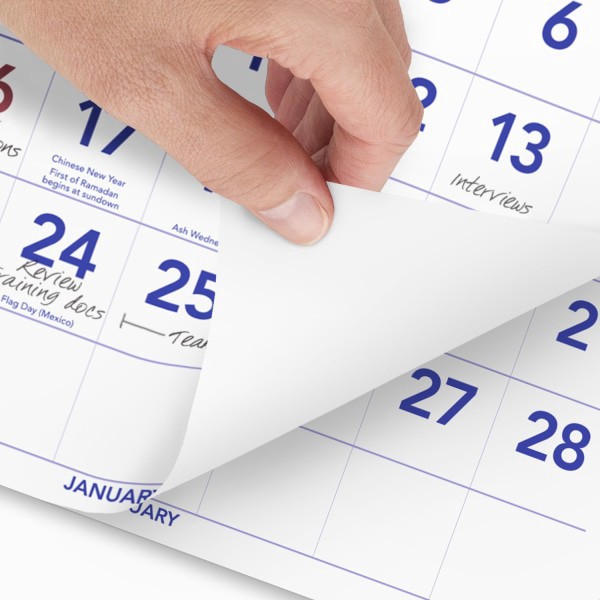 slide 5 of 5, AT-A-GLANCE® 2026 Three Month Reference Vertical Wall Calendar, Large, 12"" x 27"", 1 ct