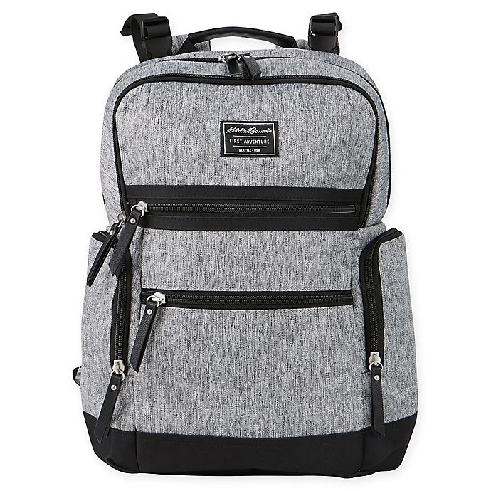 slide 1 of 12, Eddie Bauer Sport Traveler Diaper Backpack - Grey, 1 ct