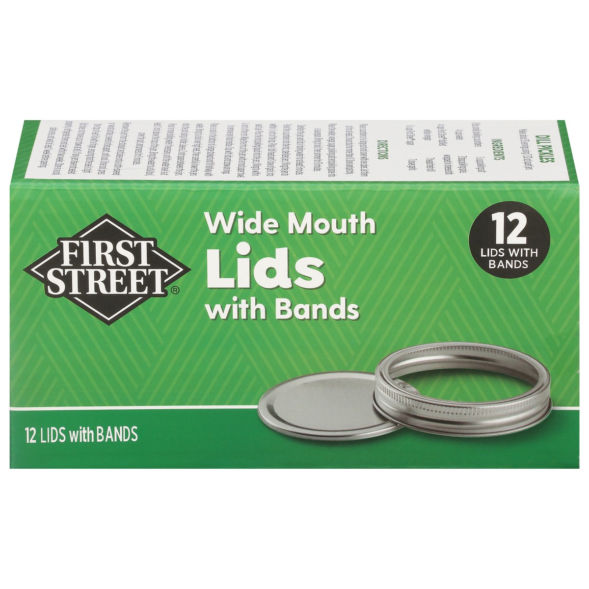 slide 10 of 14, First Street Fs Wide Jar Lids/Bands, 12 ct