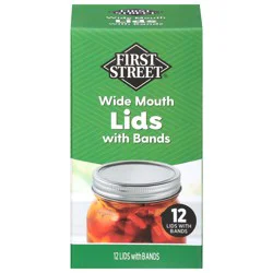 First Street Fs Wide Jar Lids/Bands