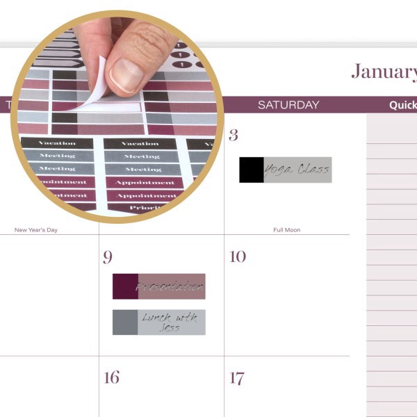 slide 8 of 10, Cambridge® Facet 2026 Customizable Weekly Monthly Planner, Large, 8 1/2"" x 11"", 1 ct