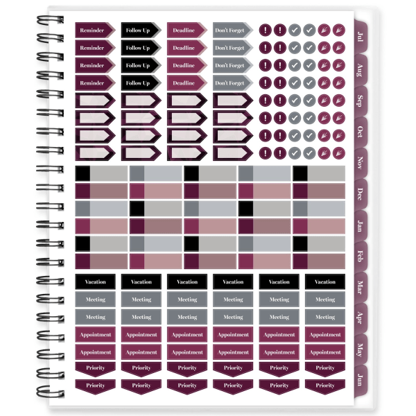 slide 4 of 10, Cambridge® Facet 2026 Customizable Weekly Monthly Planner, Large, 8 1/2"" x 11"", 1 ct