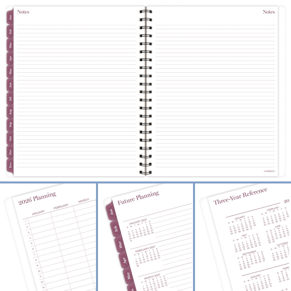 slide 9 of 10, Cambridge® Facet 2026 Customizable Weekly Monthly Planner, Large, 8 1/2"" x 11"", 1 ct