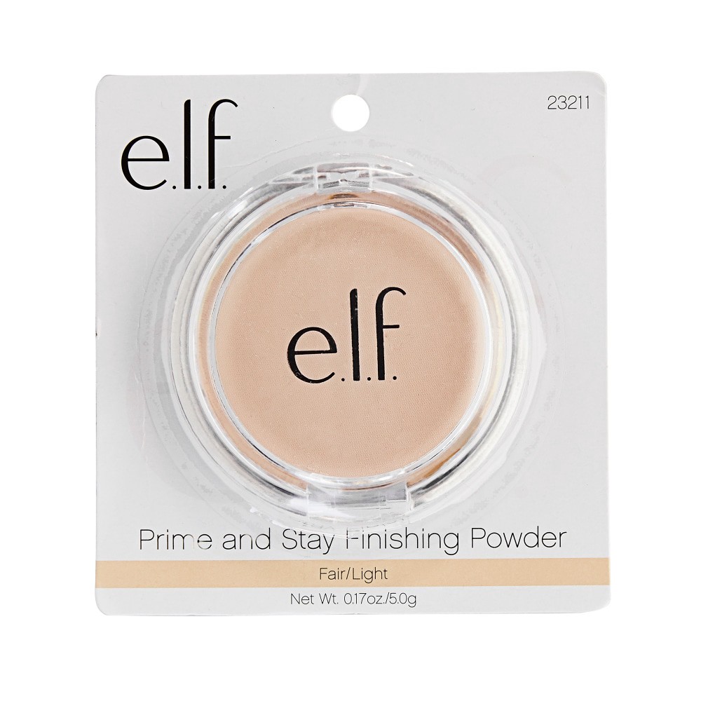 slide 1 of 4, e.l.f. Prime & Stay Finishing Powder, Sheer, 0.17 oz