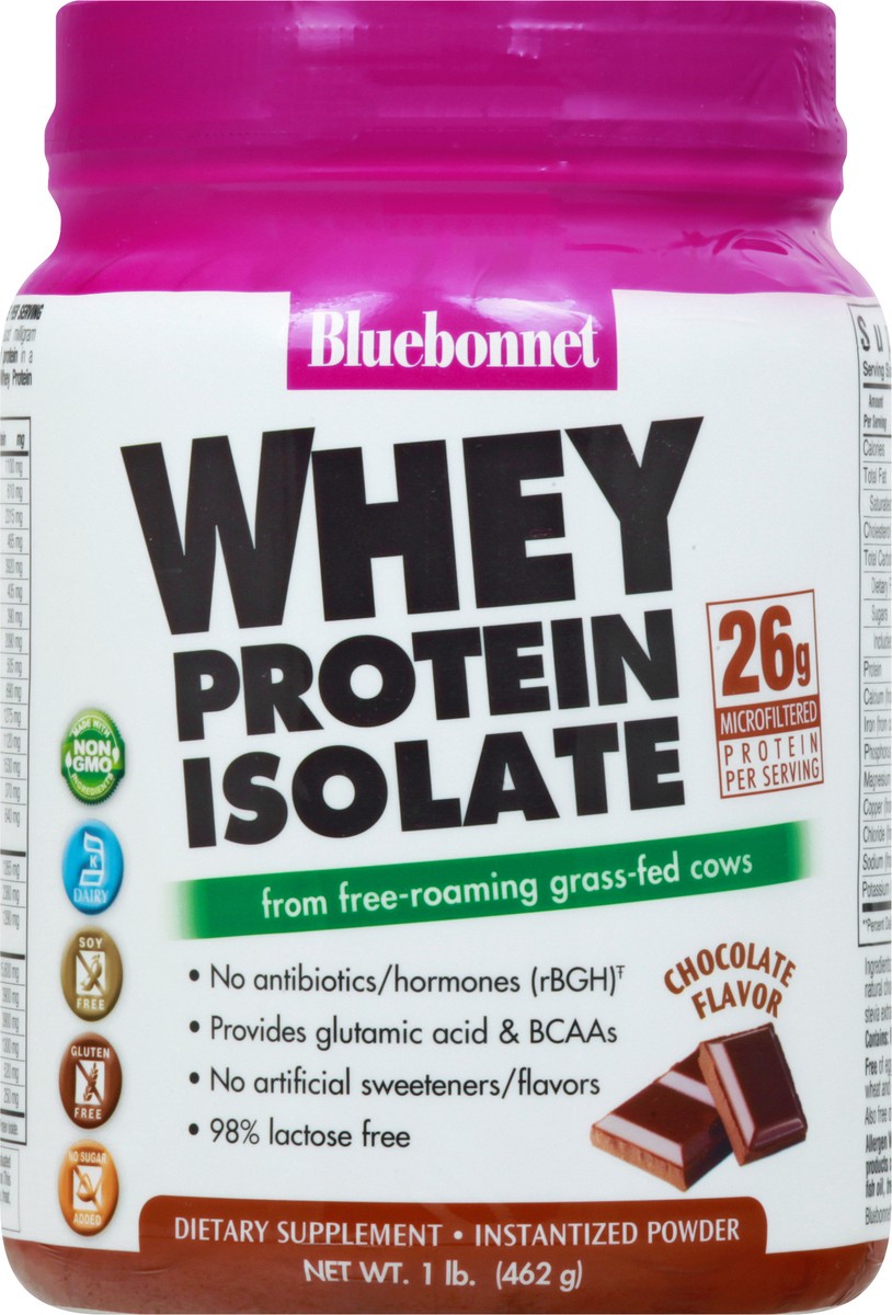 slide 3 of 12, Bluebonnet Nutrition Whey Protein Isolate Choc, 1 ct