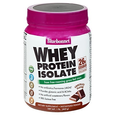 slide 1 of 1, Bluebonnet Nutrition 100% Natural Whey Powder Chocolate, 1 lb