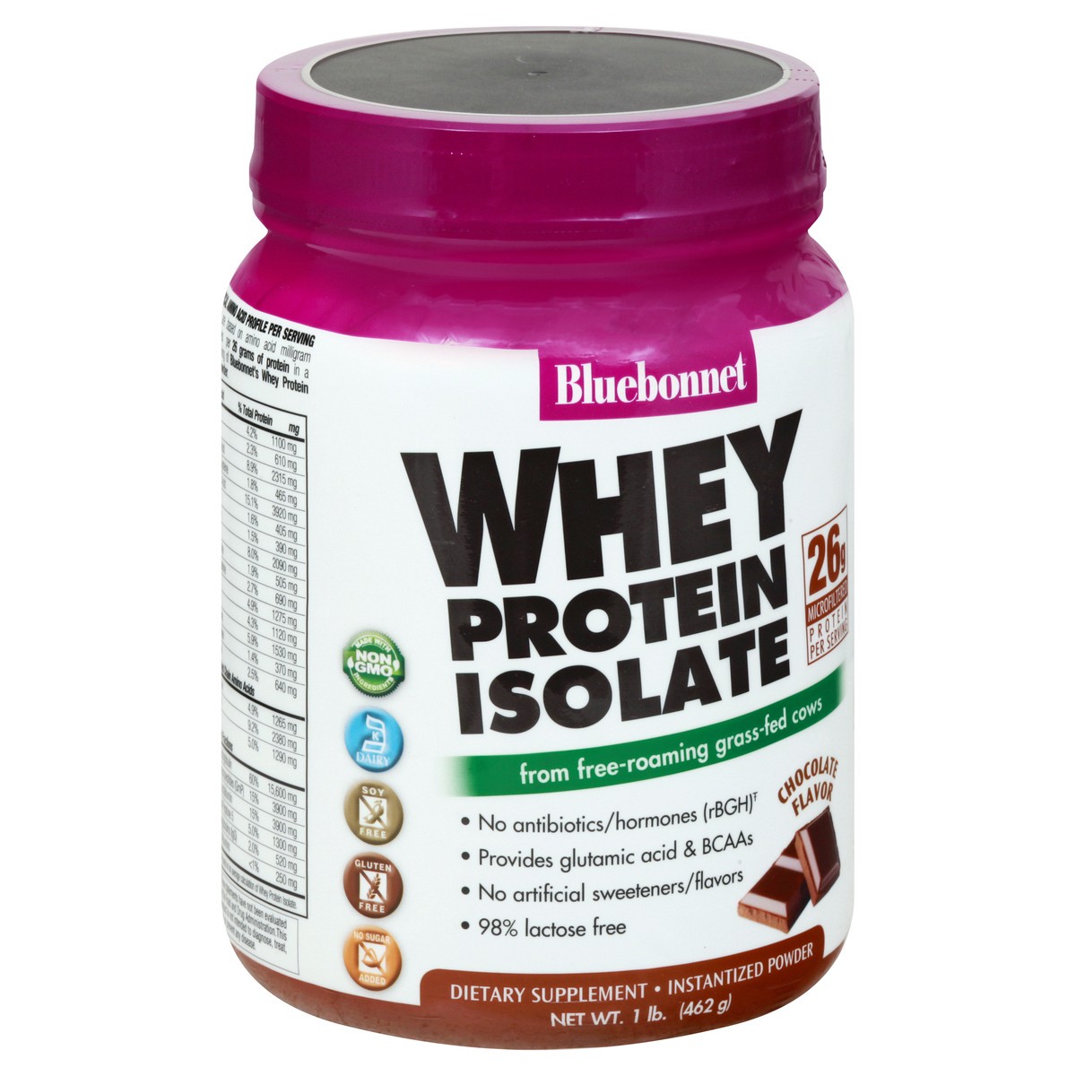 slide 7 of 12, Bluebonnet Nutrition Whey Protein Isolate Choc, 1 ct