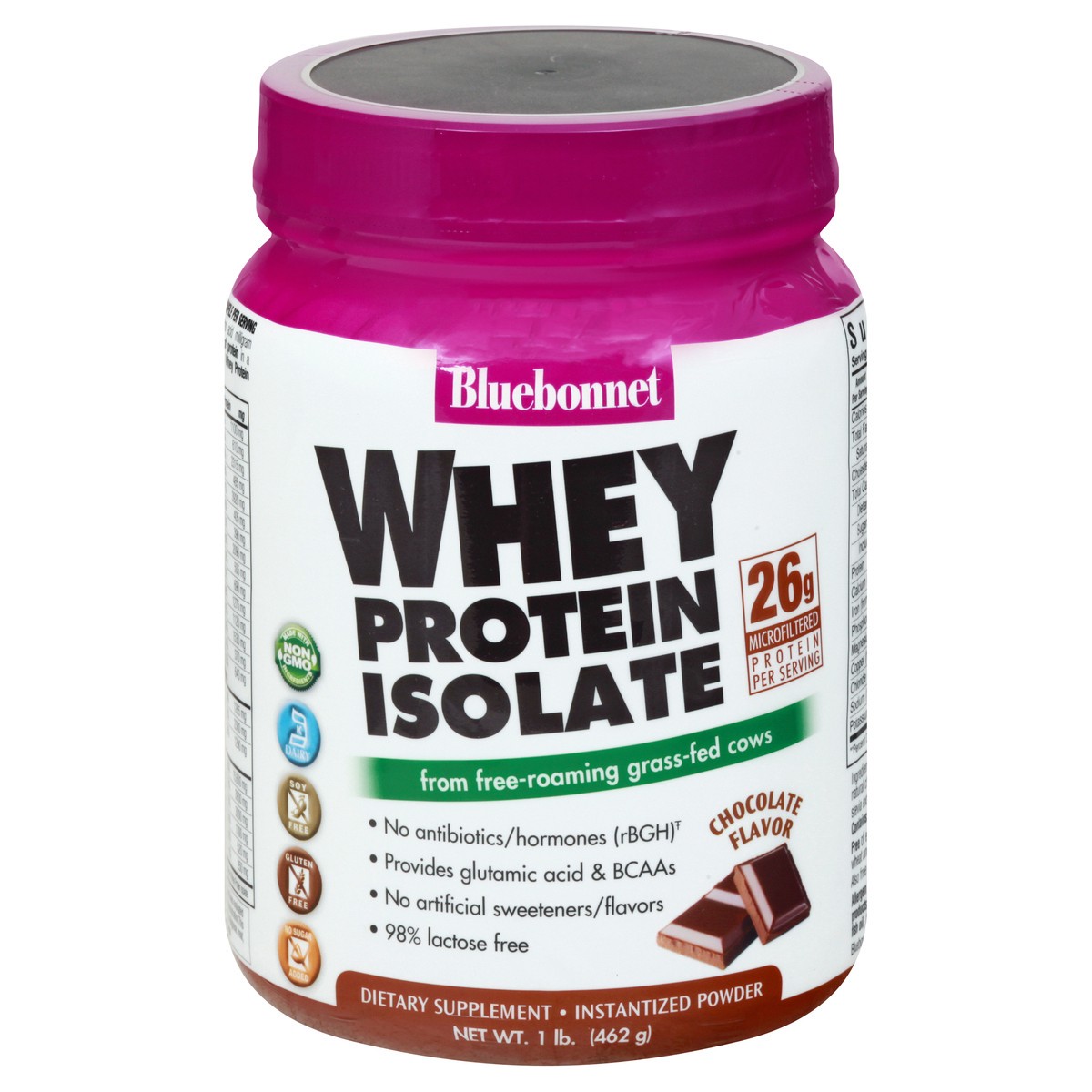 slide 1 of 12, Bluebonnet Nutrition Whey Protein Isolate Choc, 1 ct