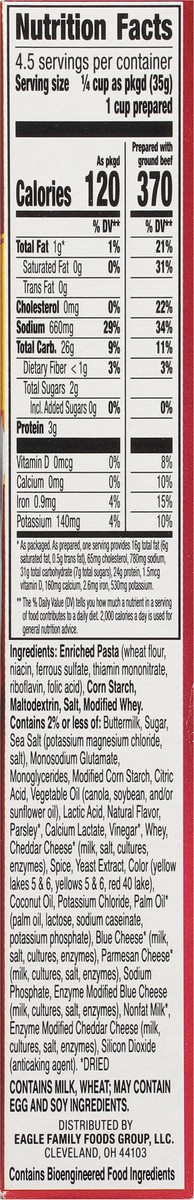 slide 7 of 14, Hamburger Helper Creamy & Cheesy Sauce Cheesy Ranch Burger 5.9 oz, 5.9 oz