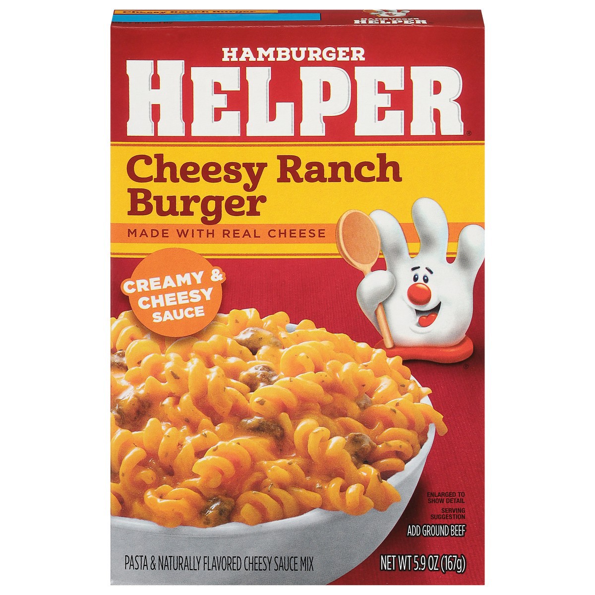 slide 3 of 14, Hamburger Helper Creamy & Cheesy Sauce Cheesy Ranch Burger 5.9 oz, 5.9 oz
