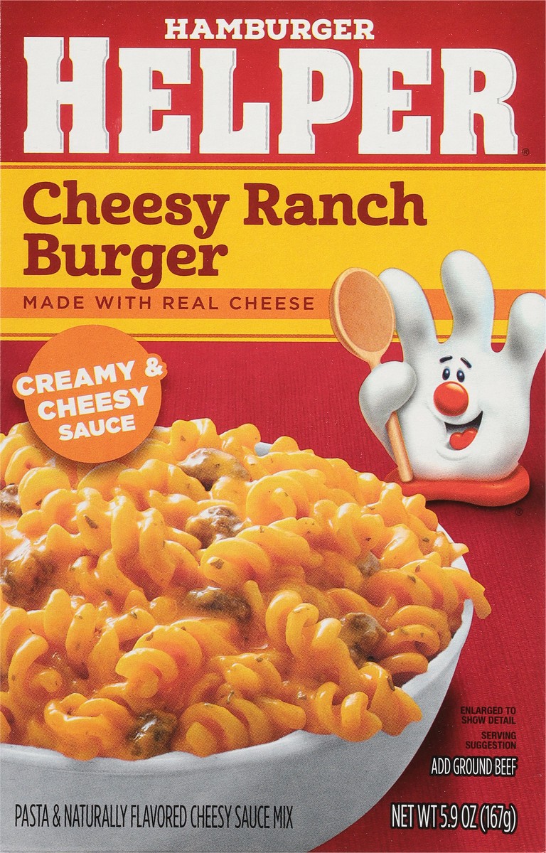 slide 14 of 14, Hamburger Helper Creamy & Cheesy Sauce Cheesy Ranch Burger 5.9 oz, 5.9 oz