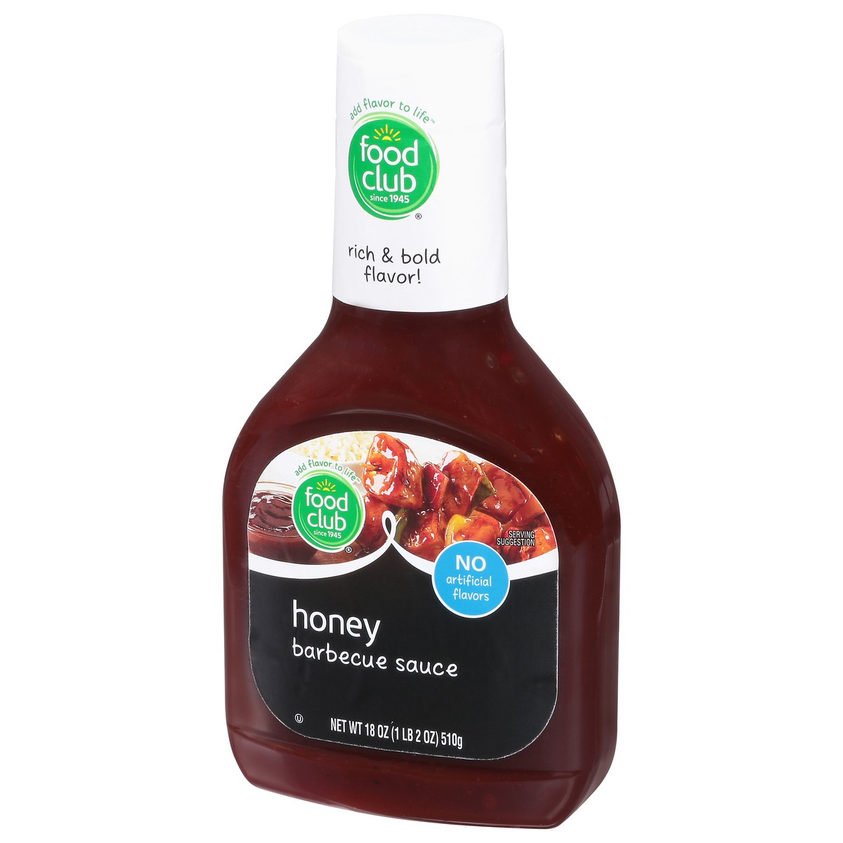 slide 3 of 10, Food Club BBQ Sauce Sweet and Tangy Honey, 18 oz