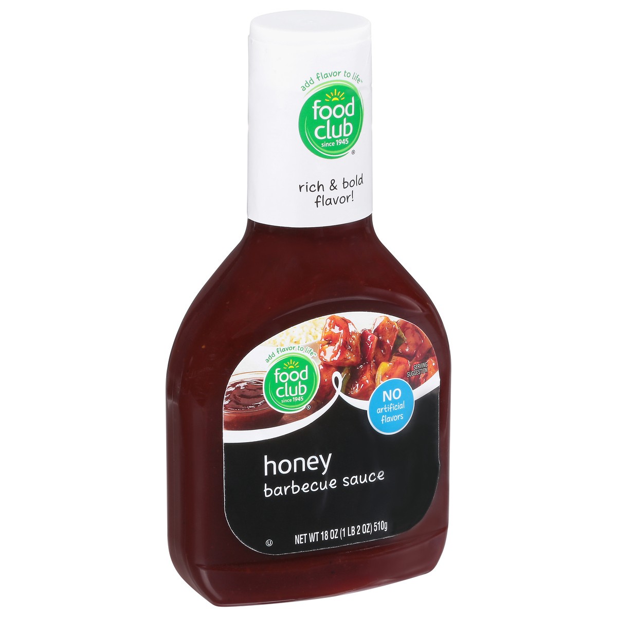 slide 2 of 10, Food Club BBQ Sauce Sweet and Tangy Honey, 18 oz