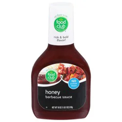 Food Club BBQ Sauce Sweet and Tangy Honey