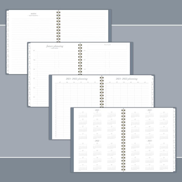 slide 7 of 7, Cambridge Workstyle Academic Weekly/Monthly Planner, 8-1/2'' X 11'', Gray, July 2021 To June 2022, 1557-905A-30, 1 ct