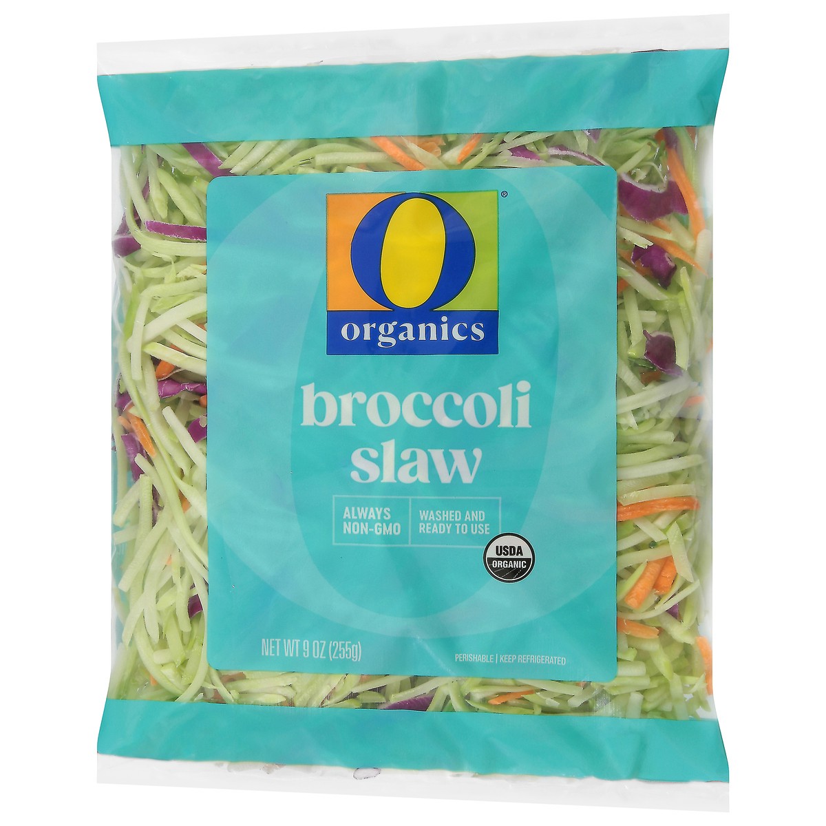 slide 3 of 4, O Organics Broccoli Slaw 9 Oz - 9 OZ, 9 oz